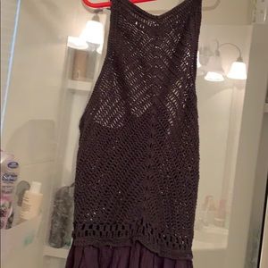 Long black halter dress